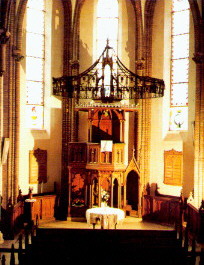 Pulpit and the Lord's table.