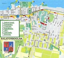 Balatonboglár térkép